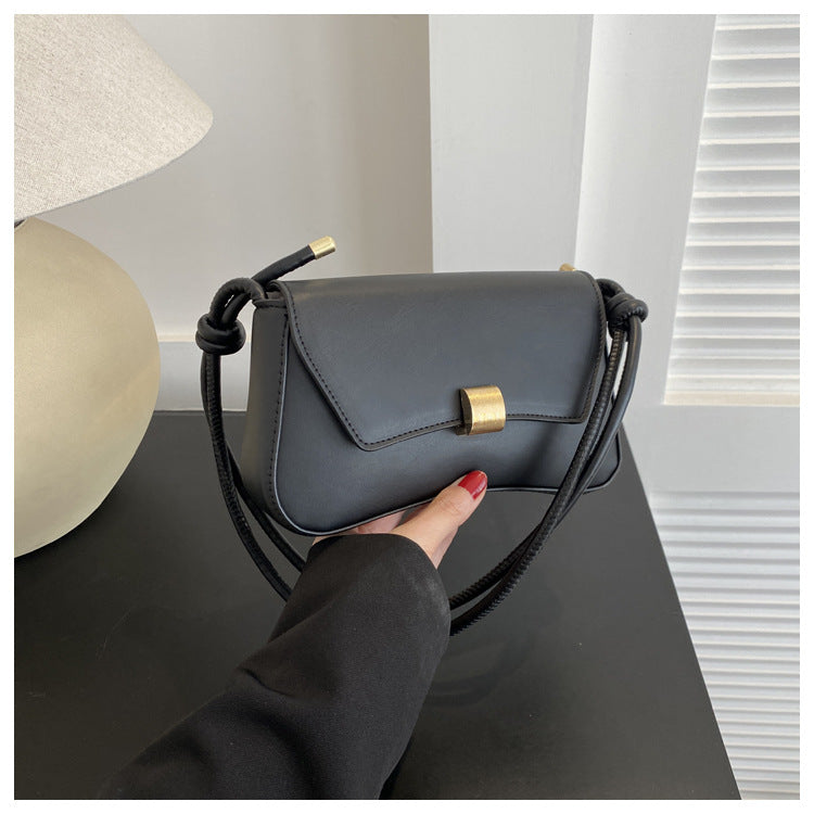 Trendy Women's Shoulder Crossbody Bag Small Square Bag2024Spring new style simple retro hand-held underarm bag