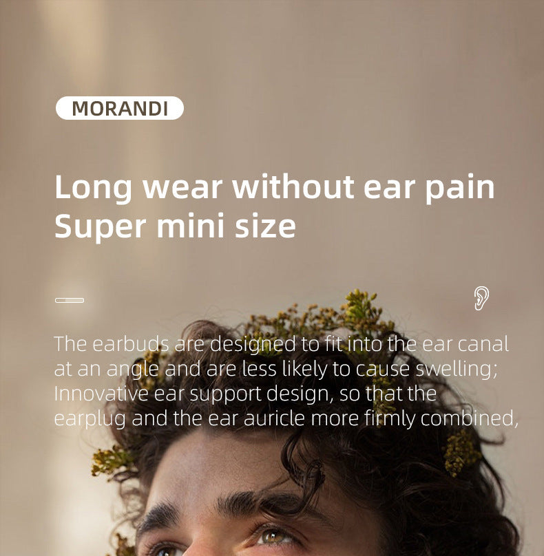 New Cross-Border Sleep Bluetooth Earphones Noise Cancelling Sound Isolation In-Ear Side Sleeping Mini Wireless Earphones