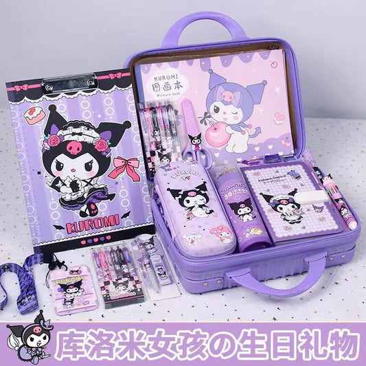 Back-to-School Kuromi Girl Stationery Set Gift Box Learning Supplies Toys First Grade New Student Gift Box http://detail.1688.com/offer/912261155366.html