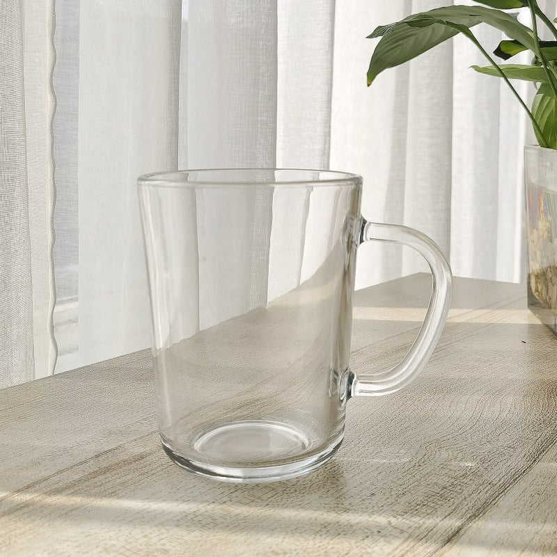 ins Glass Cup with Straw Milk Breakfast Cup Cute Cartoon Graduated Cup with Lid Spoon Gift Customization logo
