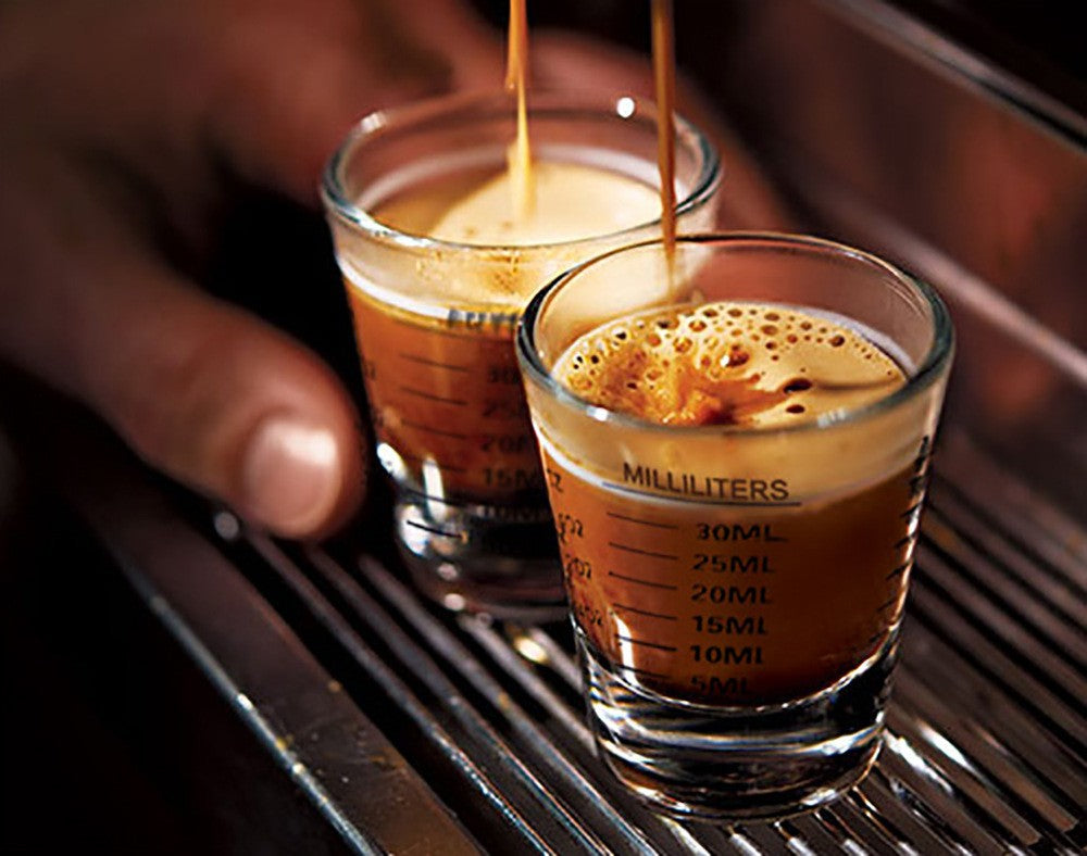 Wholesale Glass Small Round Cup Espresso Cup Double Measurement Baking Coffee Extraction Cup Thickened Liquor Cup Ounce Cup