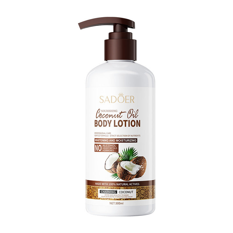 Full English Coconut Oil Body Care Set SADOER Smooth, Soft, Moisturizing, Clean Cross-Border Wholesale