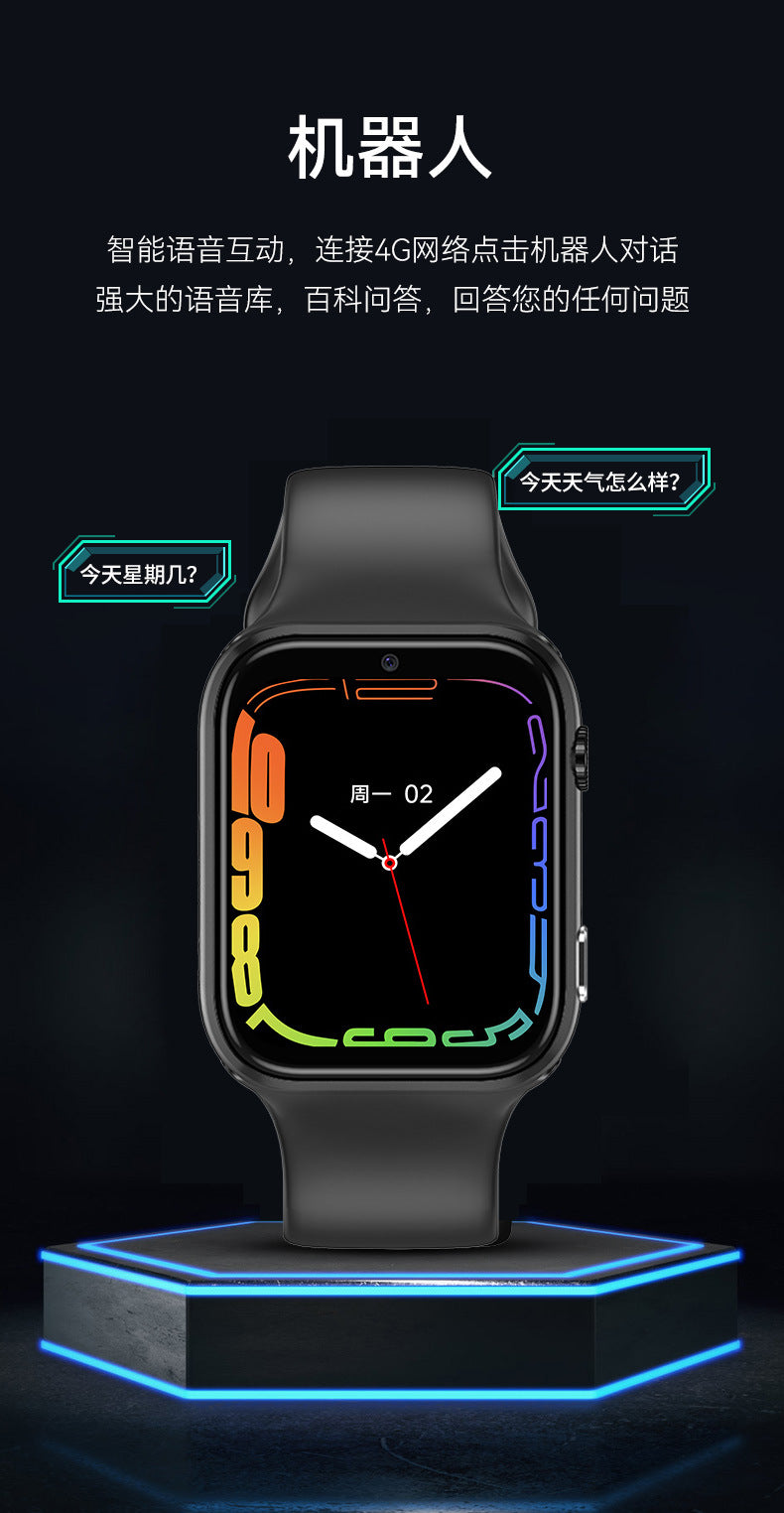 Children's Smart Watch Elementary School Student Genius Positioning4G Full Netcom Children's Phone Watch Amazon Cross-Border Exclusive