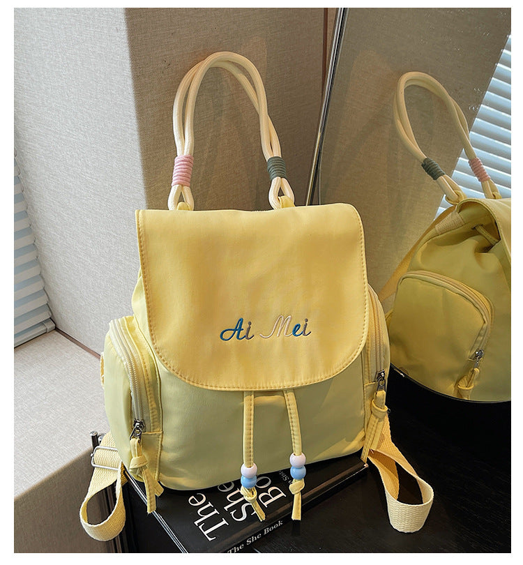 Foreign Order Fashion Super Popular Fresh Style Women's Backpack2025New Trendy and Stylish Handbag Commuting Small Backpack for Women
