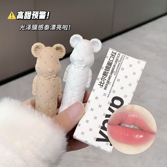 YPYP Bill Bear Solid Water Glossy Mirror Lipstick Moisturizing Brightening Lip Wrinkle Reduction Student Natural Look Tinted Lip Balm