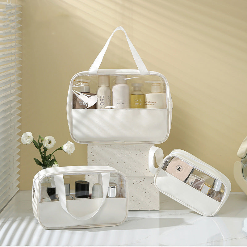 Transparent Cosmetic Bag New Large Capacity Waterproof Visual Portable Women's Travel Toiletry Bag Cosmetic Storage Bag
