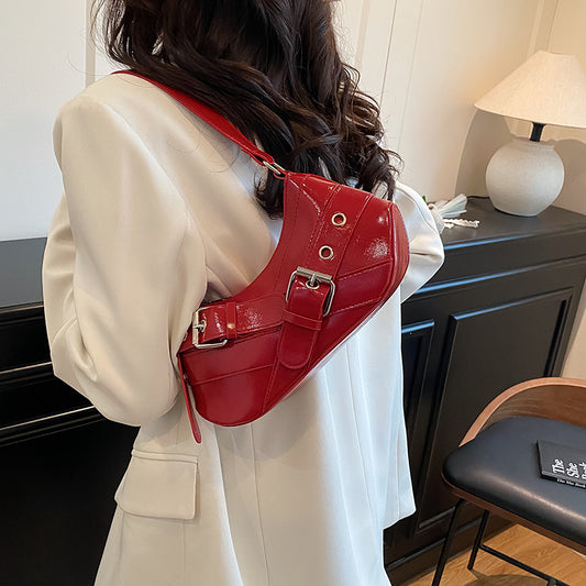 Women's Bag2025New Bag Niche Texture Baguette Bag Retro Underarm Bag Versatile ins Trendy Single Shoulder Crossbody Bag