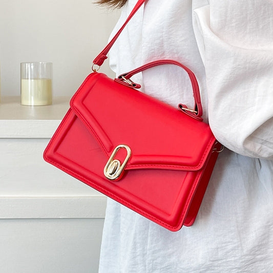 Fashionable and Elegant Small Square Bag2025Summer New Korean Style Niche Casual Commuter Crossbody Bag Trendy Shoulder Bag