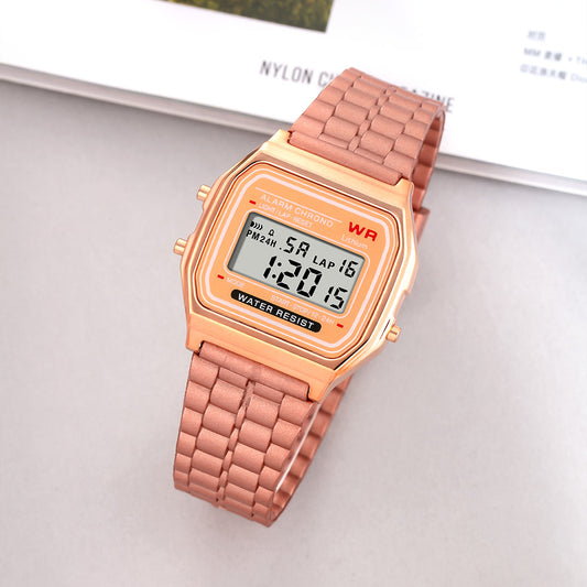 Foreign Trade LED Junior and high school students timing outdoor electronic watch men and women sports luminous alarm electronic watch wholesale