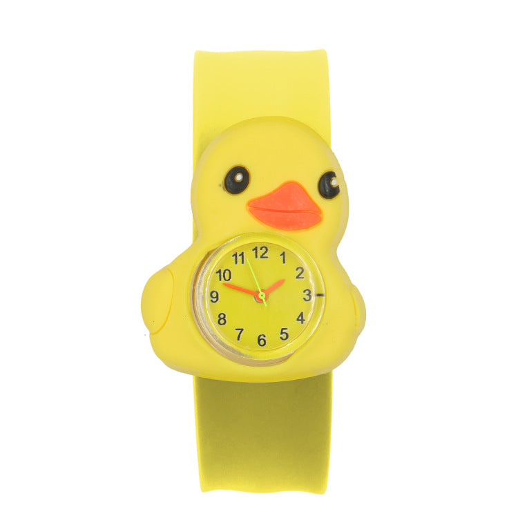 Children's Watch Cartoon Pat Watch Kindergarten Elementary School Silicone Toy Pat Circle Anime Peppa Pig Electronic Watch