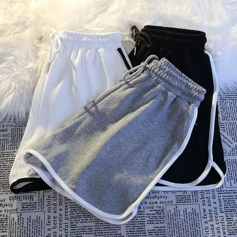 Sports Shorts Homewear for Women Summer Lazy Style Running Shorts Sleep Shorts Petite Morning Jogging Trendy Three-Quarter Cross-Border