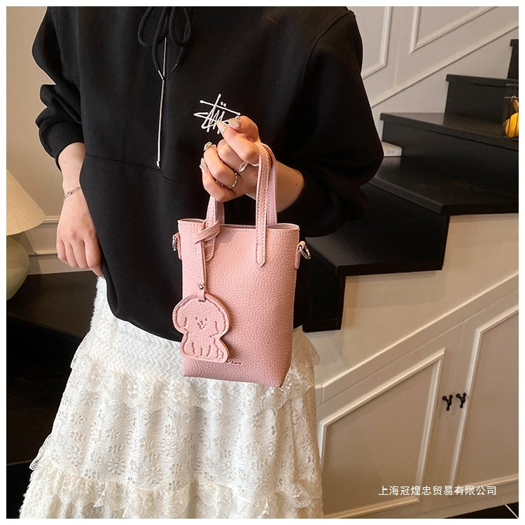 Women's Bag Single Shoulder Crossbody Bag Versatile Handbag New Simple Style Basket Fashionable Spring2025Fashion