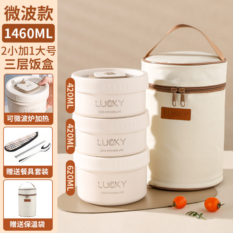 Corporate Annual Meeting Gifts Opening Offer logo Souvenirs for employees and customers lunch boxes bento cutlery gift set