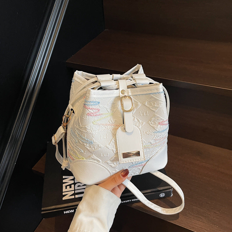 Drawstring Bucket Bag for Women New Style2025High-end Niche Super Popular Single Shoulder Bag Autumn Winter Versatile Crossbody Bag