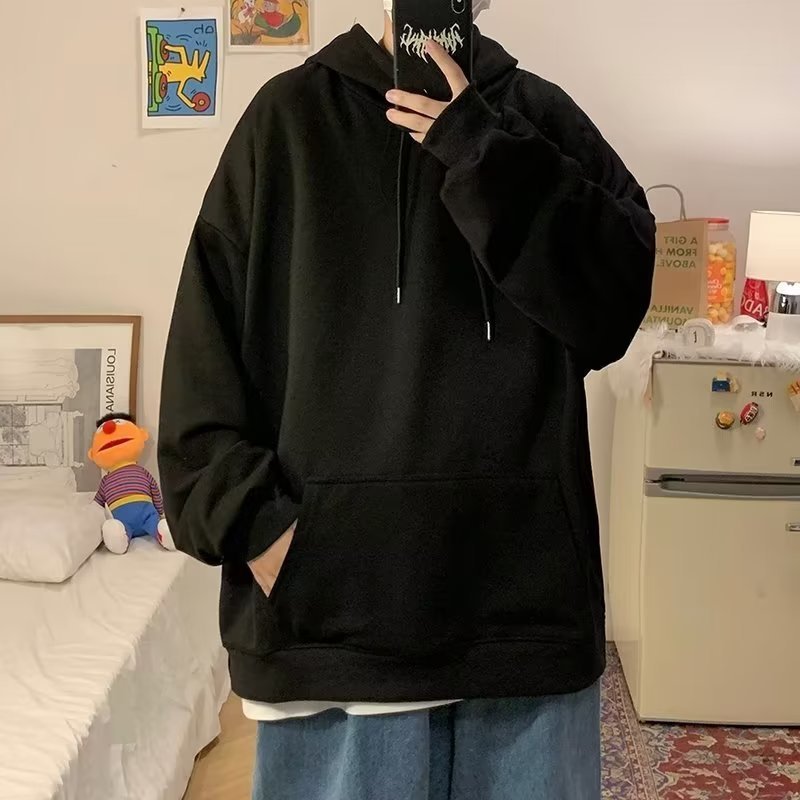 Fashionable Versatile Hooded Sweatshirt for Men Autumn Wear2024New Loose Fleece-Lined Versatile Casual Cardigan Couple Jacket