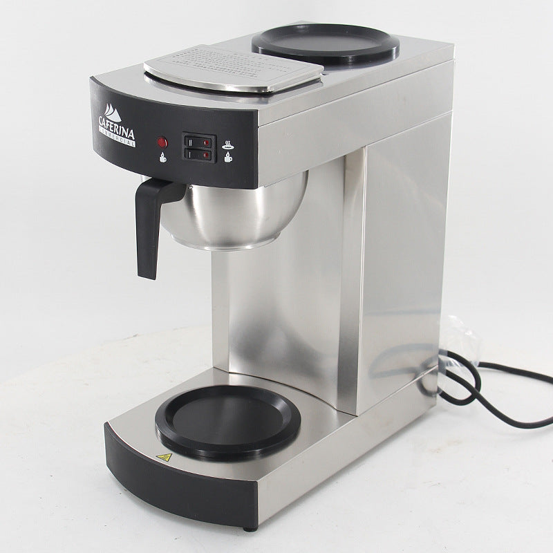 CAFERINA Fully Automatic American Coffee Machine Drip Filter Commercial New Lux Steel Bottom Coffee Pot Glass Large Capacity