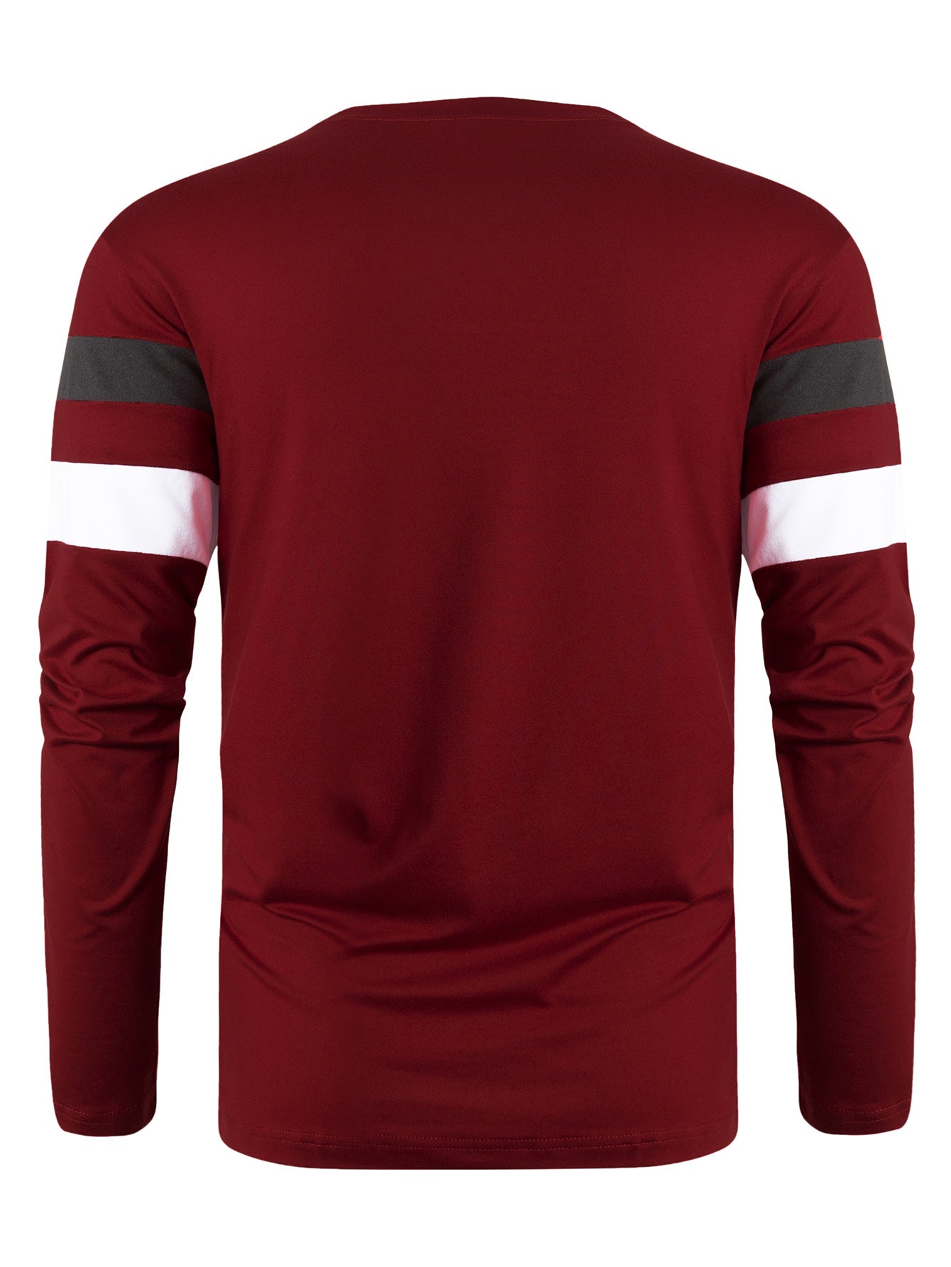 Cross-Border Trade Plus Size Autumn Winter Men's Crew Neck Long Sleeve Color Block Base Shirt Pullover Thin Long Sleeve T Men's T-shirt