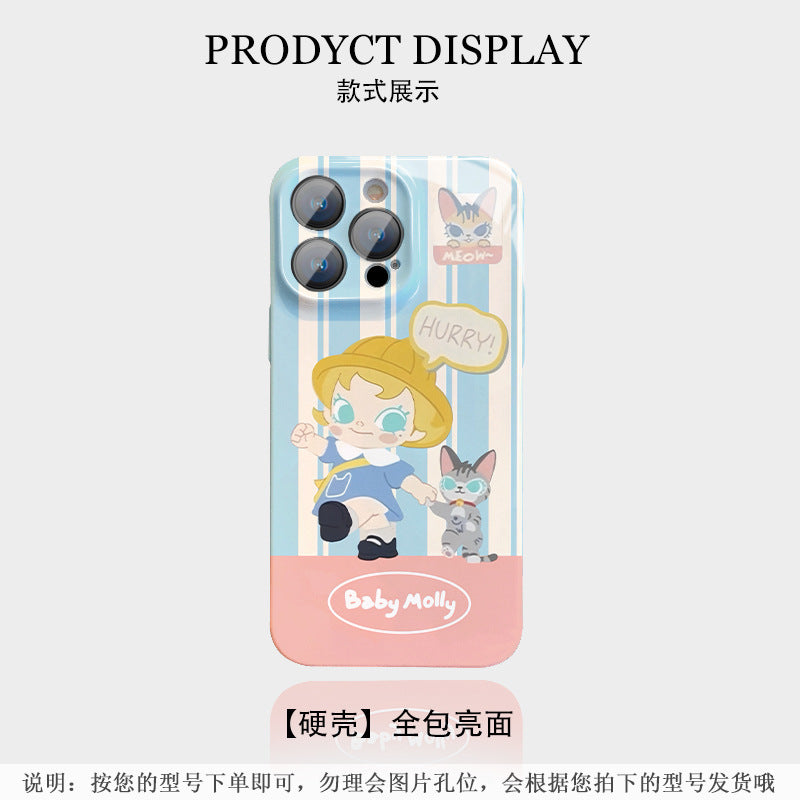 Jasmine and the Kitten Suitable for Apple's new phone case for girls, Japanese-style cartoon