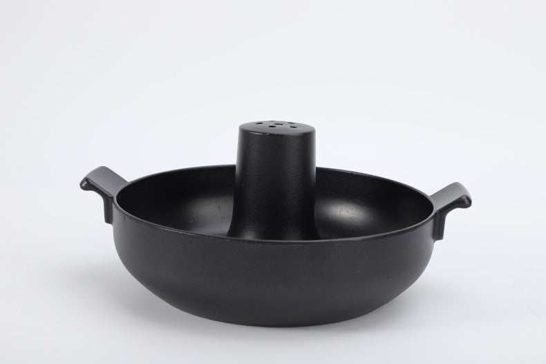 Old Beijing Shabu-Shabu Thickened Charcoal Elephant Trunk Hot Pot Solid Wine Utensils Clear Soup Hot Pot Classic Traditional Style Cooking Hot Pot