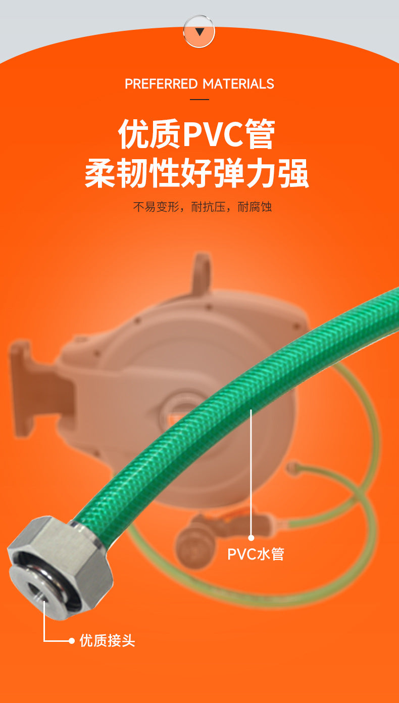 Garden Irrigation Water Sprinkler Garden Irrigation Water Gun Water Sprinkler Equipment Automatic Retractable Hose Reel Tool Wholesale