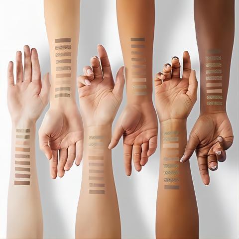 Capel Ice Cream Nine-Color Eyeshadow Palette Pearlescent Matte Rose Palette Under-eye Blush Oat Milk Tea Earth Pure Desire
