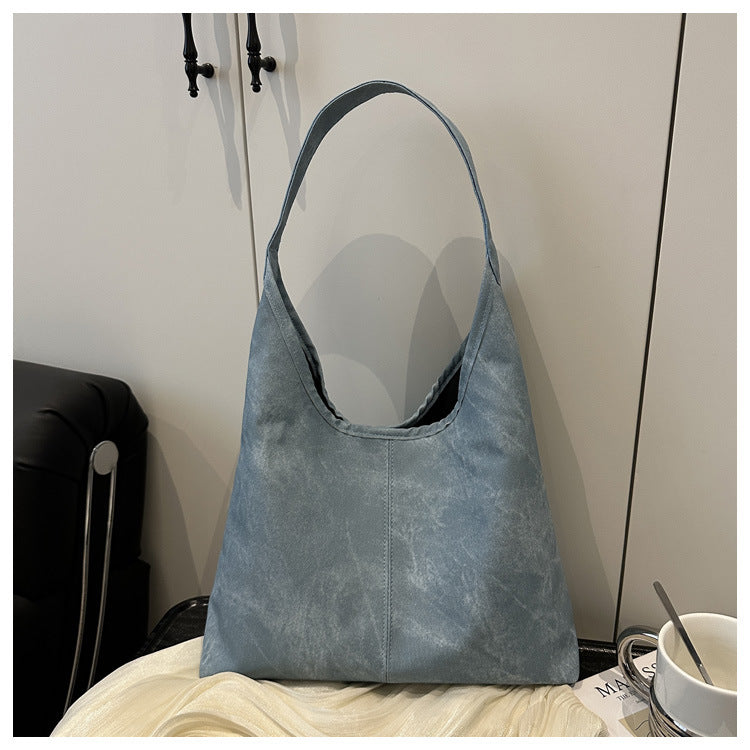 European and American Style Large Capacity Women's Bag2025Summer New Fashionable Single Shoulder Tote Bag Casual Underarm Bag