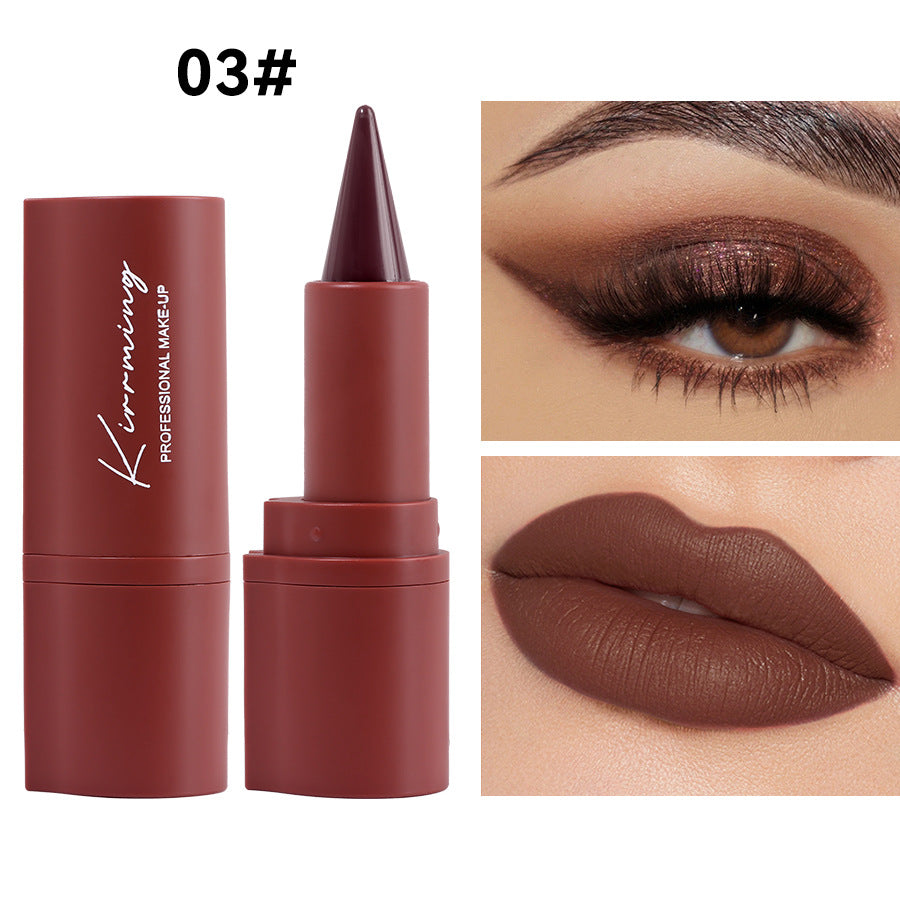 Cross-border Exclusive Hot-Selling Items KIRRMING 2-in-1 Eyeliner Lipstick 4Waterproof Long-lasting Matte Eyeliner
