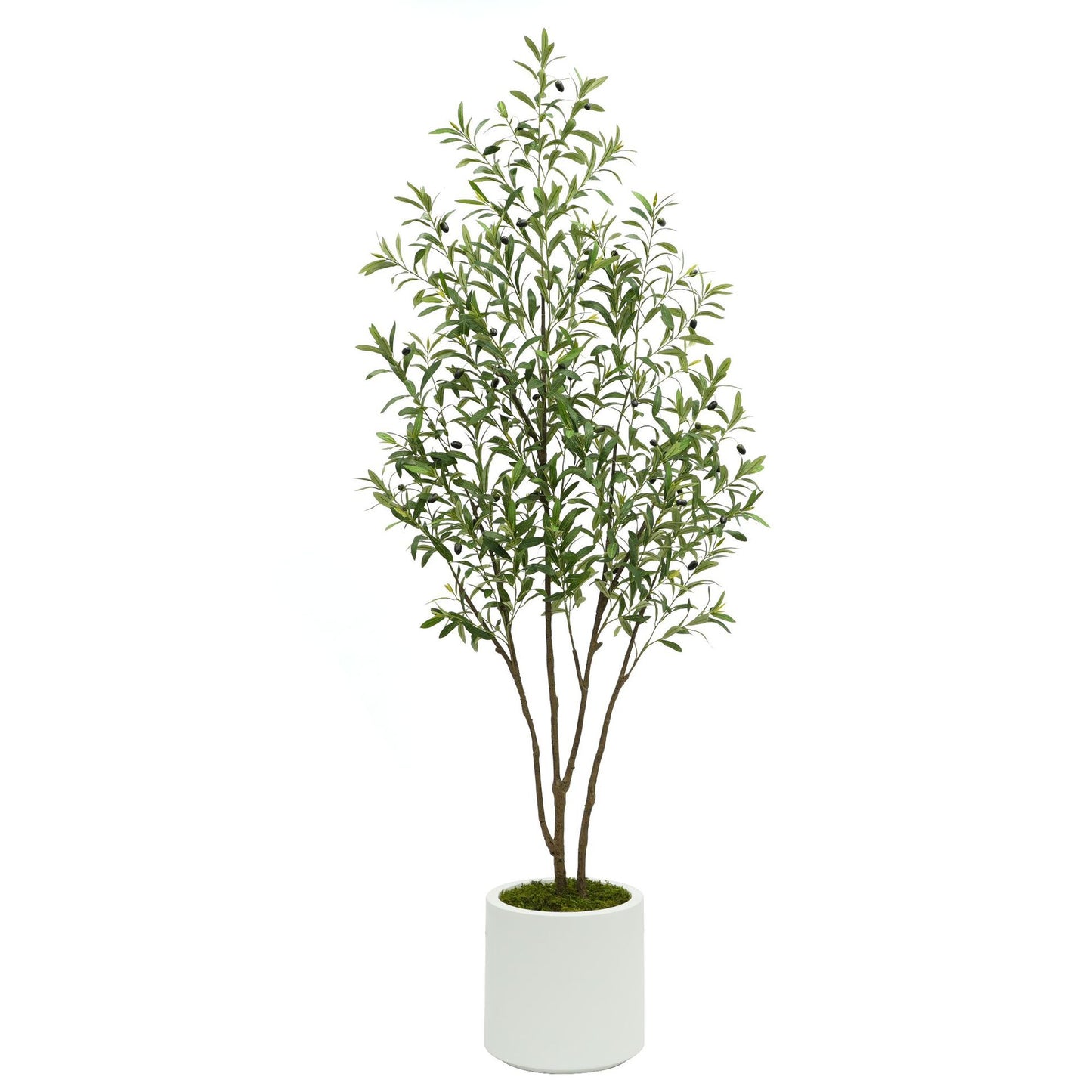 Artificial Plants Amazon Foreign Trade Wholesale Fake Tree Potted Artificial Olive Tree Indoor Large Green Plant Floor Ornament
