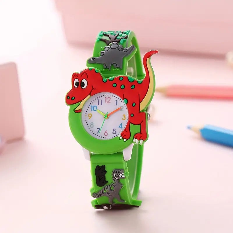 Watch Dinosaur Boys Girls Toddler Silicone Quartz
