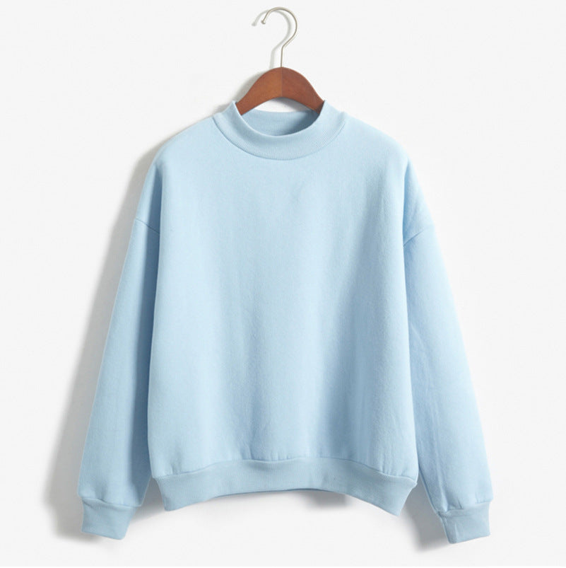 Base Layer Sweatshirt for Women, Autumn and Winter Loose Fit Lazy Style Hoodless Jacket, Thickened Couple Style, Korean Version, Class Uniform Wholesale