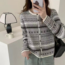 2025Spring New Soft Gentle Fairy Style Hollow Out Sweater Mid-Length Lazy Solid Color Cover-Up Top