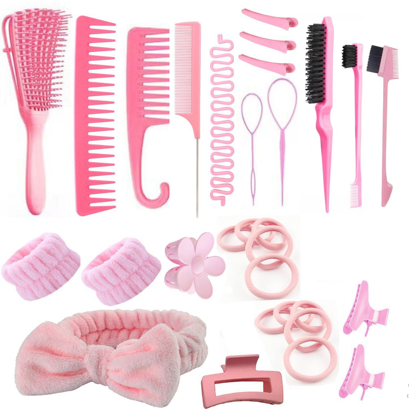 Manufacturer27Hair Washing Brush Scalp Massage Spray Bottle Dispenser Hollow Comb Styling Smooth Hair Comb Hairdressing Set