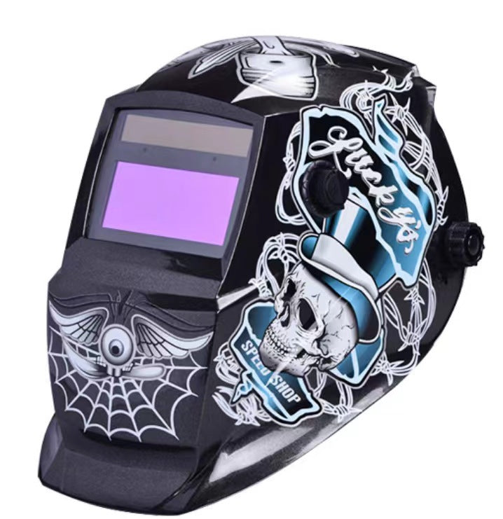107Solar Automatic Dimming Welding Protective Mask Head-mounted Argon Arc Welding LCD Welder Mask