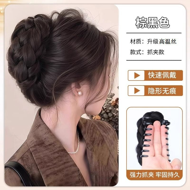 Bun Hair Claw Clip Princess Flower Bud Wig Braided Hair Bun Textured Hair Volume Increase Wholesale