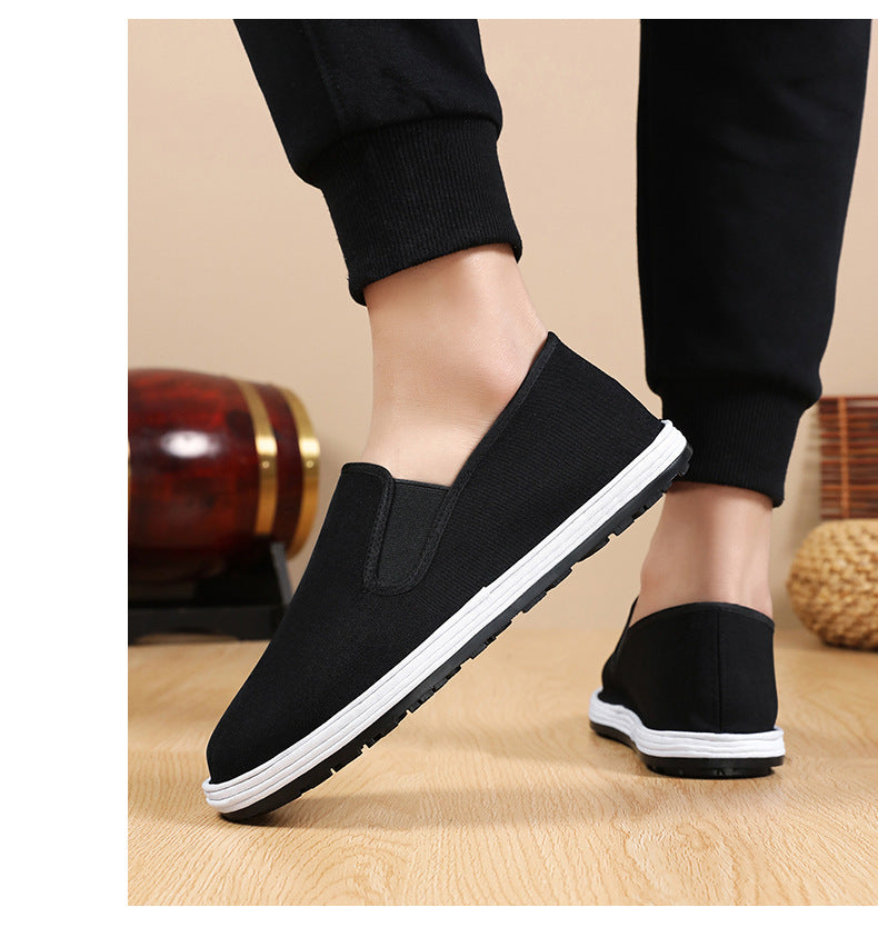 Old Beijing Cloth Shoes Spring Work Shoes Men's Slip-On Shoes Men's Layered Sole Cloth Shoes Men's Casual Old Cloth Shoes