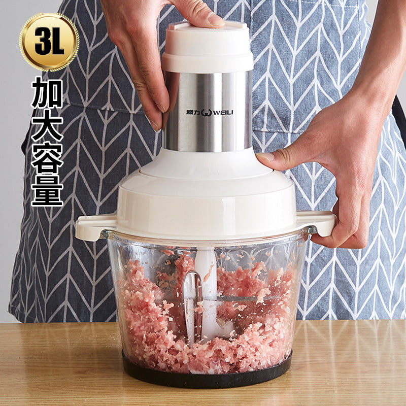 Meat Grinder Household Multifunctional Fully Automatic Electric Mixer Garlic Paste Grinder Food Processor Commercial Use