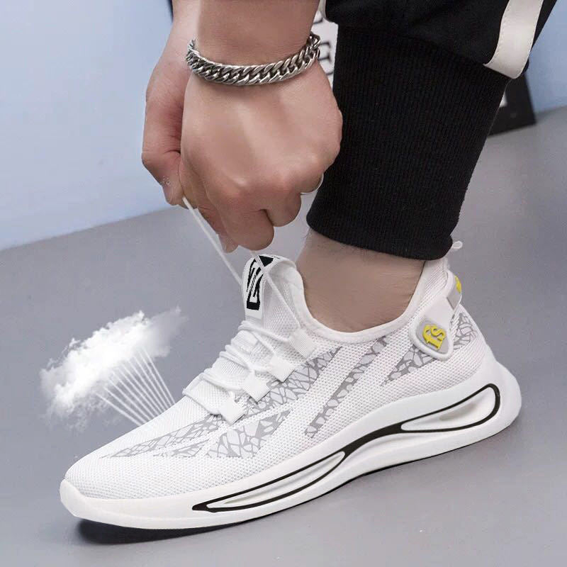 Men's Sneakers2024Spring New Trendy Casual Shoes Running Shoes Couple Shoes Mesh Flyknit Shoes Export