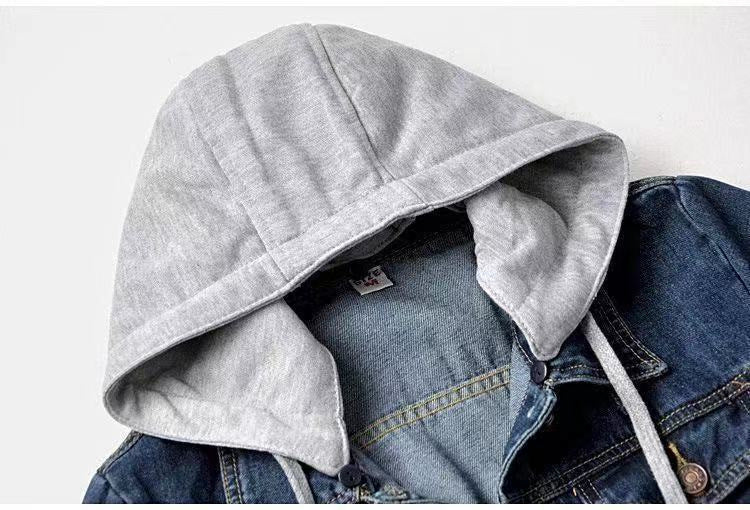 In-stock Short Cotton Jacket2025Winter Fleece-Lined New Cotton Jacket Loose Korean Style Denim Fur Collar Thickened Coat for Women