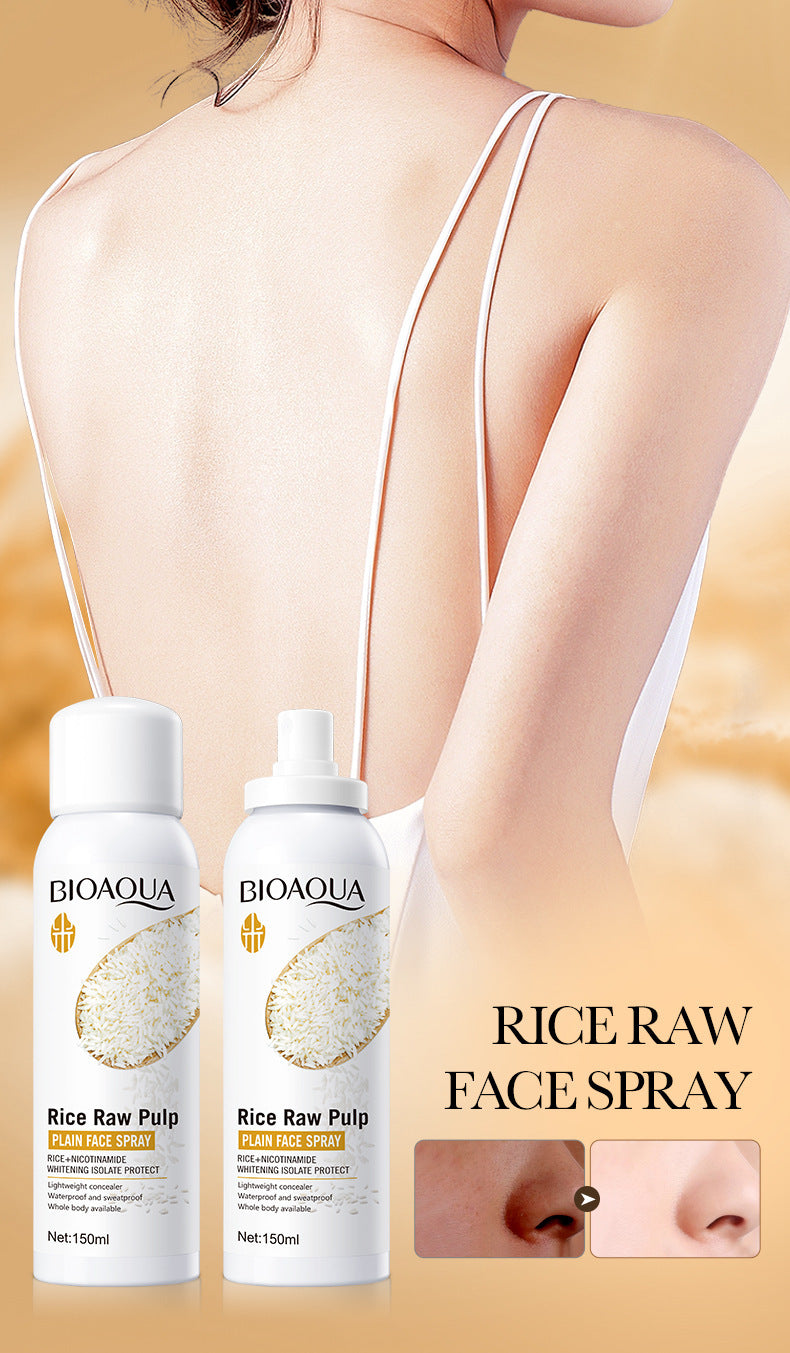 Full English Rice Skincare Set BIOAOUA Rice Puree Series Six-Piece Set Box Cross-Border Wholesale