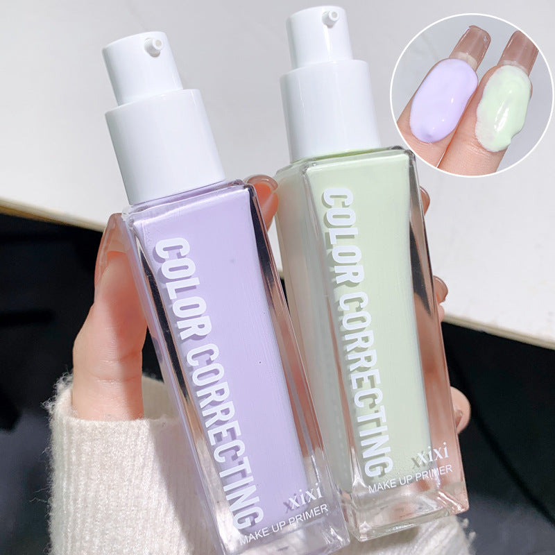 xixi Clear Tone Correcting Primer Dry Skin Creamy Skin Natural Lightweight Hydrating Primer Affordable for Students