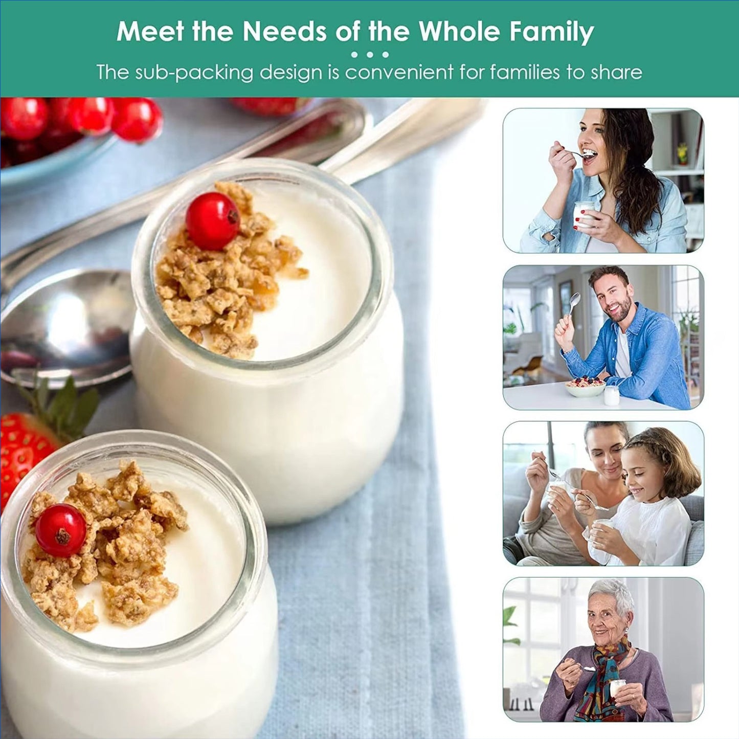 Two Cup Yogurt Maker2L Jam Ice Cream Machine Pudding Breakfast Machine Homemade Yogurt Fermentation Machine YOGURT MAKER