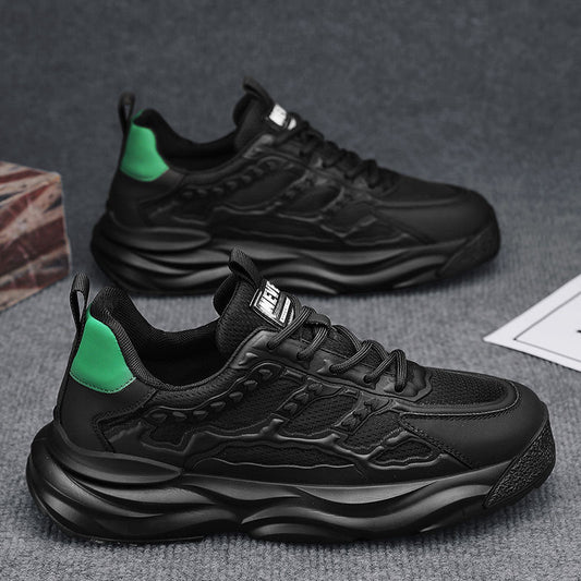 New Fashion Versatile Dad Sneakers2024Summer Trend Thick-Soled Height-Increasing Men's Shoes Mesh Breathable Casual Sneakers