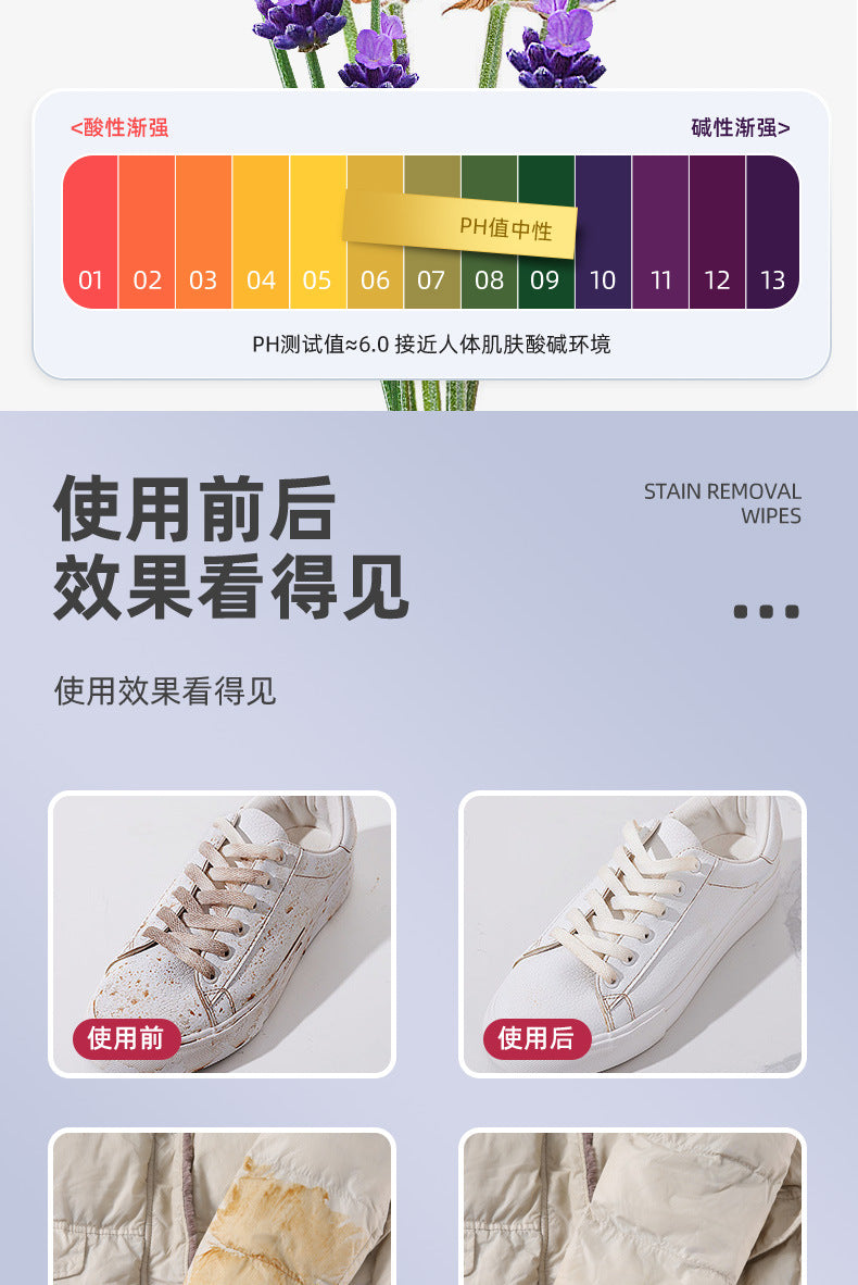 Down Jacket Cleaning Wipes Household Oil Stain Removal Dry Cleaning Agent Disposable Clothing Stain Removal Wet Wipes Wholesale