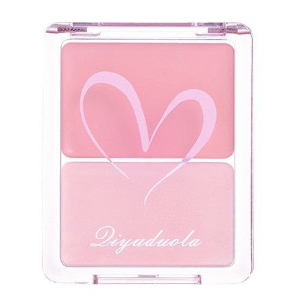 Qiyu Dora Water Glow Blush Palette Hydrating Natural Contour Highlight Expanding Color Face Brightening v864