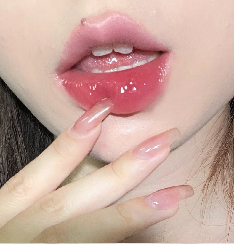 Gege bear Gogo Bear Bowknot Radiant Lip Gloss Hydrating Moisturizing Nourishing Lip Line Reducing Jar Lip Oil
