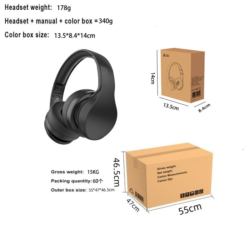 Cross-border New Transparent Headset Bluetooth Earphones Wired Gaming Bluetooth Earphones Noise Cancelling Headset