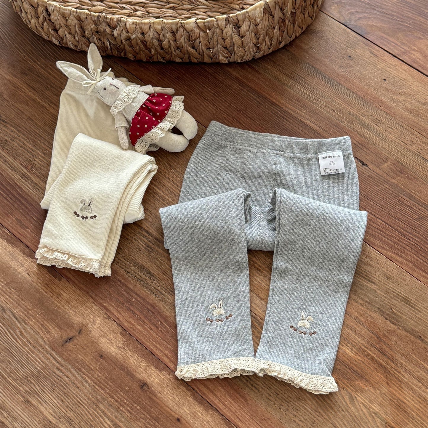 Sweet Little Girl Spring and Autumn Leggings New Style for Girls Baby Autumn Style Toddler Outerwear Children's Clothing Autumn Pants