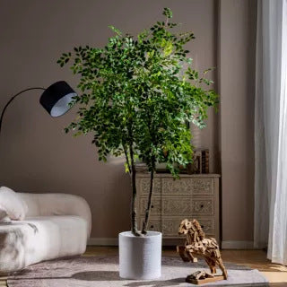 High-End Artificial Green Plant Elm Money Tree Banyan Tree Large Floor Plant Indoor Living Room Atmosphere Fake Tree Landscaping Decoration