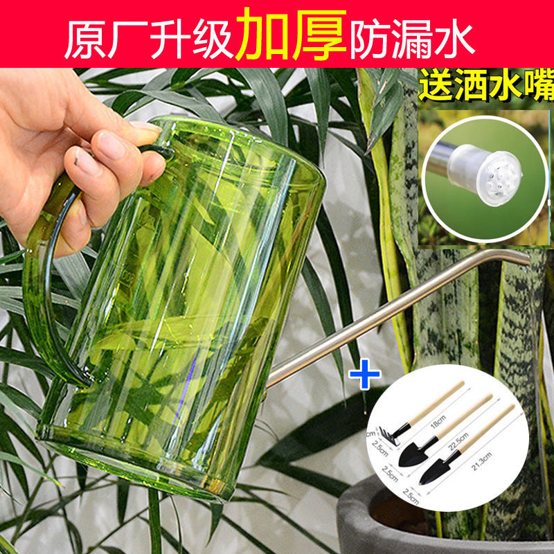 Stainless Steel Long Spout Watering Can High Aesthetic Home Use Watering Can for Green Plants Potted Plants Gardening Tool Factory