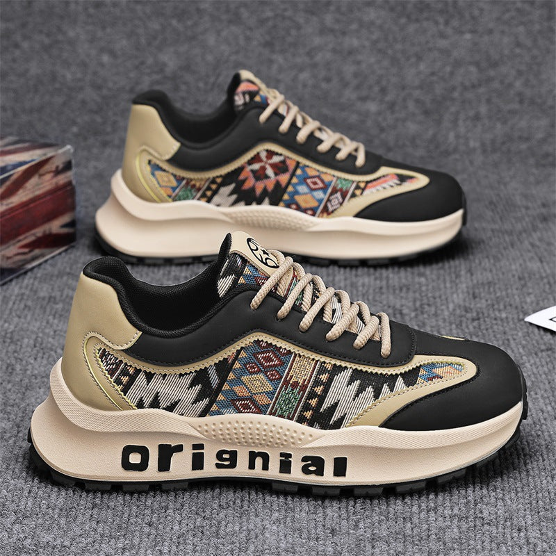 Leather men’s casual durable slip-on shoes
